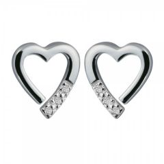 لهجات من الماس الساخن الاسترليني فضة سوار قلوب مفتوحة